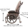 Evolution Mobility Chair Adjustability